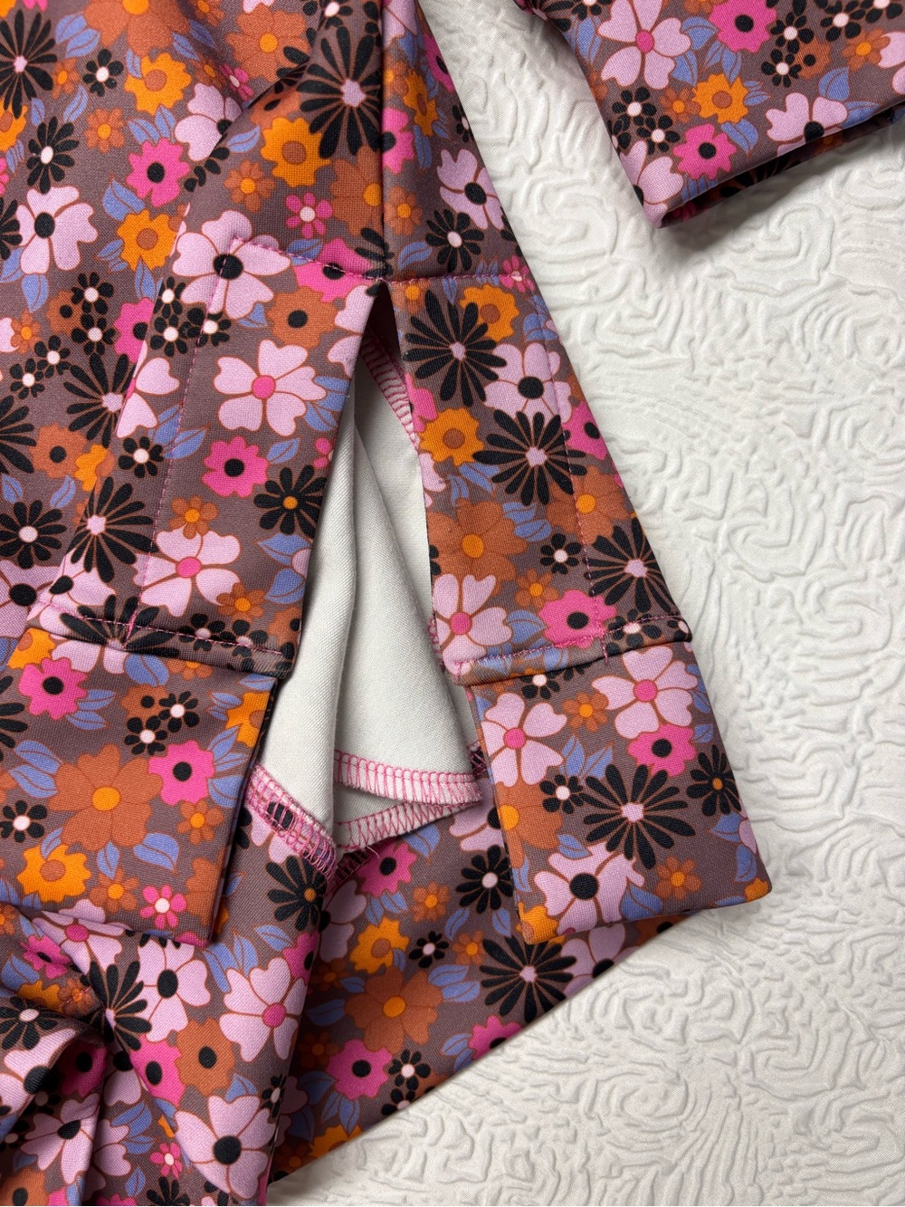 SSYS Pink Floral Half-Zip Women's Sweatshirt - Picture 8 of 8